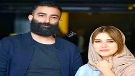 زوج تازه سینمای ایران در جشن قهرمانی پرسپولیس