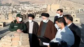 بازدید رئیس جمهور از قلعه فلک الافلاک