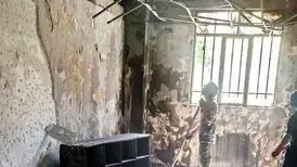 آتش دامن مدرسه تلویزیونی را گرفت
