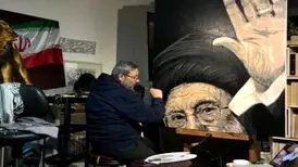 نقاشی جدید علی میرفتاح؛ با همه ناتوانی‌ام فریاد می‌زنم جانم فدای ایران