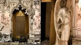 سرقت ۲ میلیون دلاری از کلیسا/ یک فرشته بی سر!