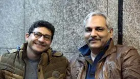 سروش جمشیدی سوار بر ربات دورهمی + فیلم