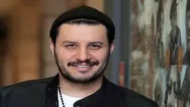 جواد عزتی و مادرش در پشت صحنه سریال وحشی/عکس