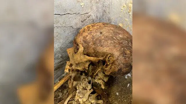 کشف یک مومیایی در «پمپئی» + تصاویر