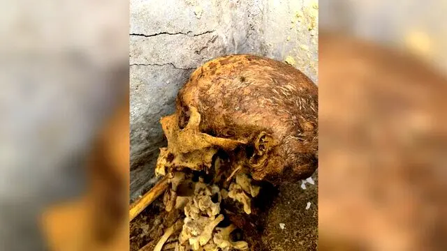 کشف یک مومیایی در «پمپئی» + تصاویر