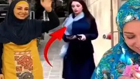بی حجابی خانم مجری وسط تهران/ ویدئو
