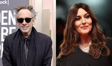 پوشش خاص مونیکا بلوچی و تیم برتون روی فرش قرمز/ عکس
