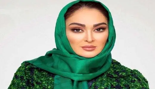 چهره ولنتاینی الهام حمیدی/ عکس