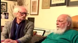 انتشار ویدئوی دیده نشده از شعرخوانی ابتهاج در حضور محمود دولت‌آبادی