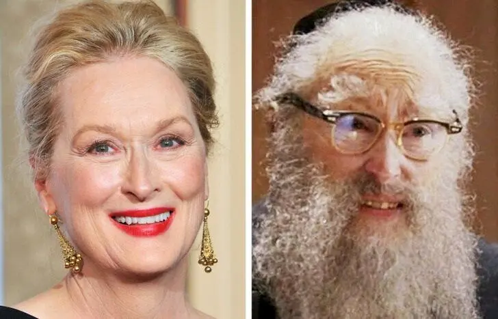 ۹ بازیگر هالیوودی که در نقش جنس مخالف ظاهر شده و درخشیدند | بازی غیر قابل تشخیص مریل استریپ در نقش یک خاخام یهودی