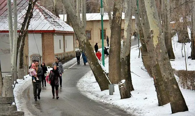 برف کاخ سعدآباد را تعطیل کرد
