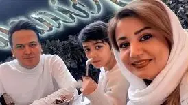 صفورا آغاسی همسر حامد آهنگی در کنار مهتاب نصیرپور
