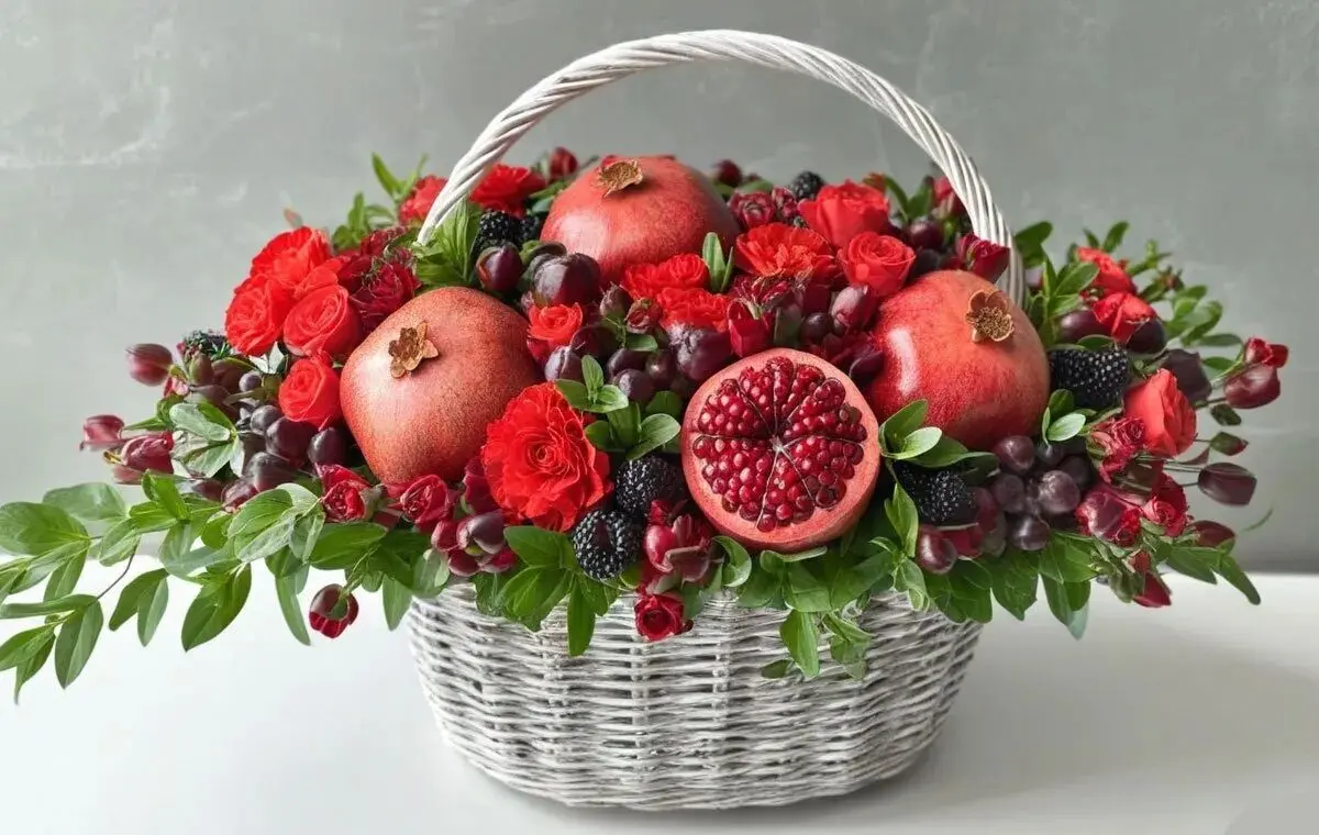 تزیین میوه شب یلدا ساده و شیک