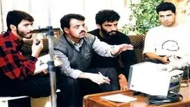 عکس دهه هفتادی منوچهر هادی و کارگردان «گاندو»
