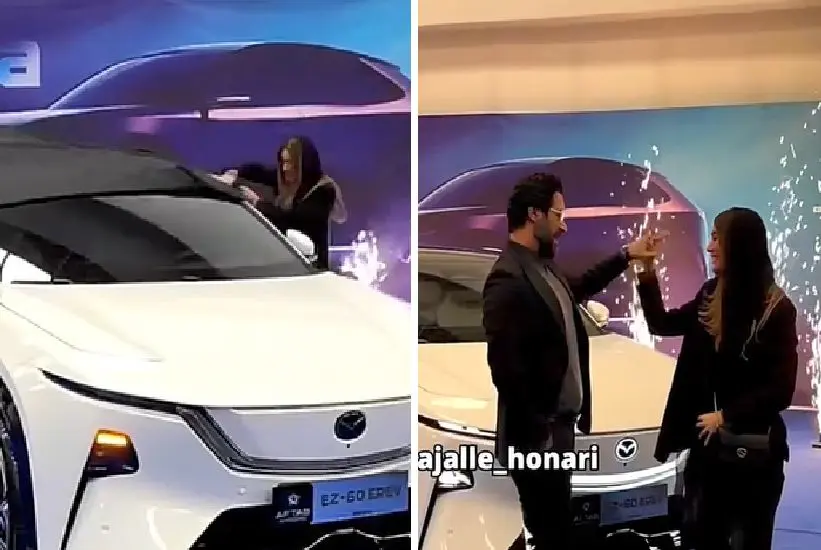 عصبانیت آناهیتا همتی از شوآف متین ستوده و کامران تفتی و هدیه خودرو