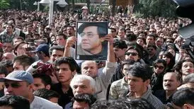 تصاویری از تشییع پیکر هنرمند برجسته، خسرو شکیبایی