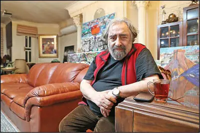 مسعود کیمیایی در کنار پسرش پولاد/عکس