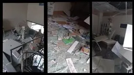 دفتر نشر آذرفر در نتیجه حمله هوایی آسیب دید