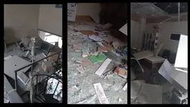دفتر نشر آذرفر در نتیجه حمله هوایی آسیب دید