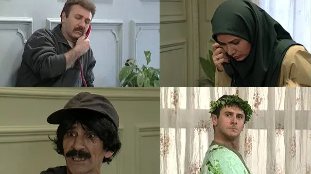 سکانسی از سریال همسایه ها با بازی حسین پناهی