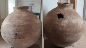 توضیحاتی درباره خمرۀ نویافته در تخت جمشید