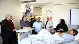 سینماگران به عیادت مجروحان حمله رژیم صهیونیستی رفتند