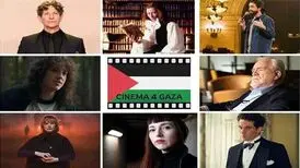 جاناتان گلیزر پوسترهای فیلم اسکاری را به «سینما برای غزه»اهدا کرد
