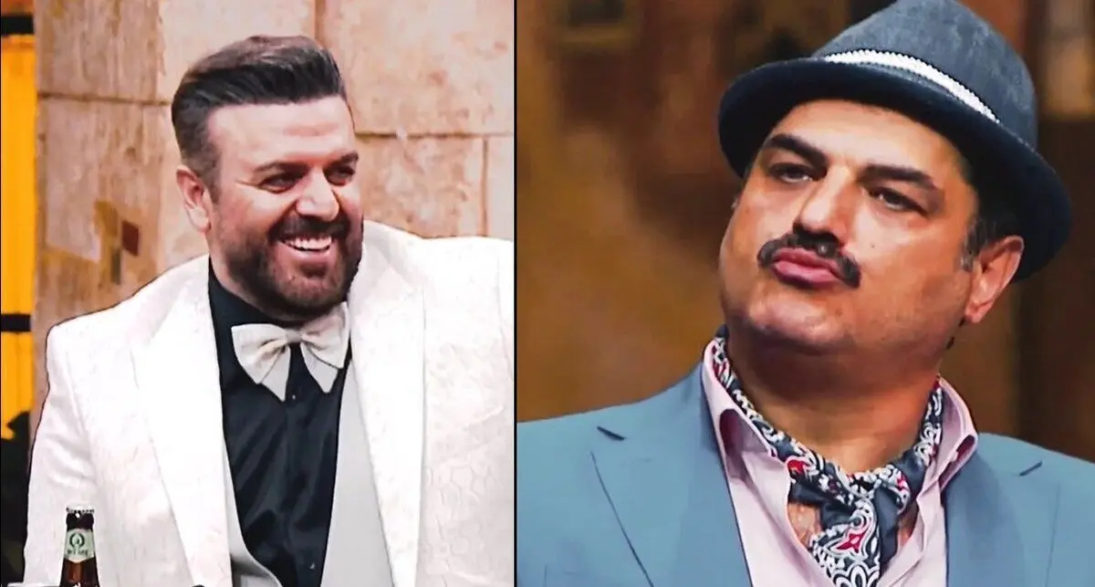 شوخی جالب سام درخشانی با چهره برنزه بهرنگ علوی