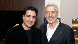 عکسی از دیدار ابی و پسرخوانده اش با همایون شجریان و انوشیروان روحانی
