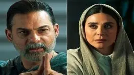 پیمان معادی و سحر دولتشاهی در پشت صحنه سریال افعی تهران