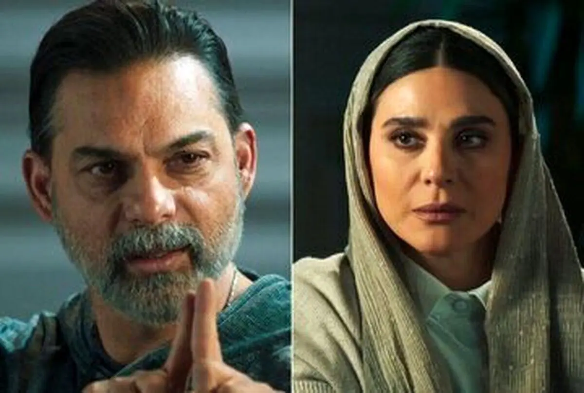 پیمان معادی و سحر دولتشاهی در پشت صحنه سریال افعی تهران