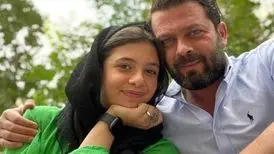 دختر پژمان بازغی روی صحنه تئاتر و مقابل دوربین / عکس
