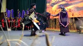 کودکان کار محله شوش و باغ آذری نمایش اجرا کردند