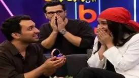 خواستگاری‌هم در برنامه قیاسی اتفاق افتاد/ ویدئو