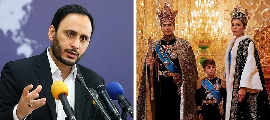 ماجرای توییت خبرساز سخنگوی دولت درباره تاج محمدرضا و فرح پهلوی
