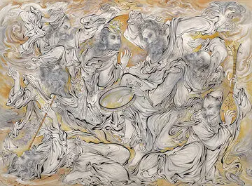 در حراج هنر کلاسیک و مدرن ایران؛ آثاری از فرشچیان تا زرین قلم از روحبخش تا تبریزی 
