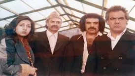 قابی از ناصر ملک‌مطیعی، لیلا فروهر و حمیده خیرآبادی در فیلم «مهمان»