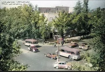 چهارراه ولیعصر تهران؛ ۷۰ سال قبل/ عکس
