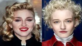 جولیا گارنر در نقش مدونا خواننده پاپ بازی می‌کند