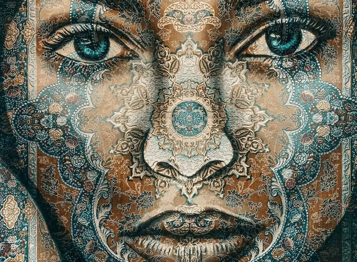 نقاشی‌های شگفت‌انگیزی که روی «فرش ایرانی» کشیده شده‌اند
