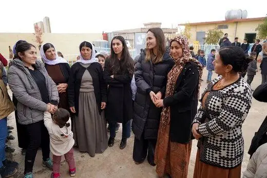 آنجلینا جولی به سنجار عراق رفت
