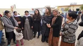 آنجلینا جولی به سنجار عراق رفت
