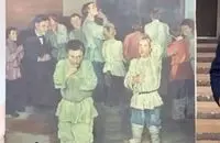 نقاشی عجیب یک بیمار روانی در تبریز خبرساز شد/ ویدئو