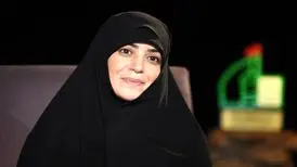 استایل خاص الهام چرخنده در کنفرانس بین المللی
