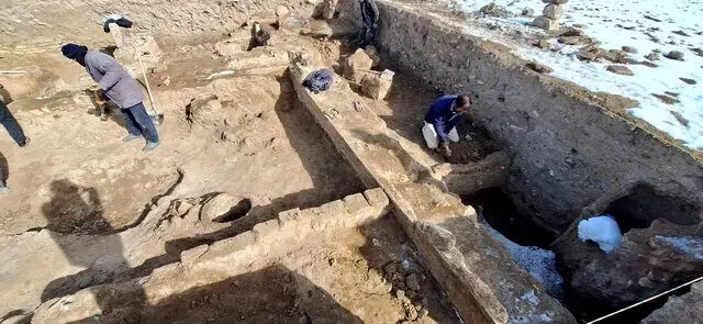 پایان نخستین فصل کاوش تپه باستانی بوزنجرد قهاوند
