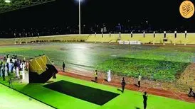 نقاشی ایرانی در قطر رکورد بزرگترین نقاشی جهان را شکست/ ویدئو
