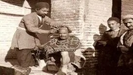 مدل موی قاجاری این شکلی بود
