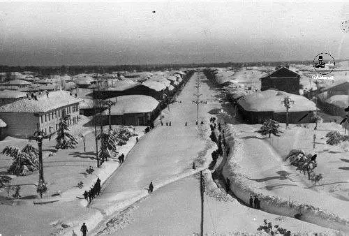 تصویری دیدنی از زمستان رشت در سال ۱۳۲۸
