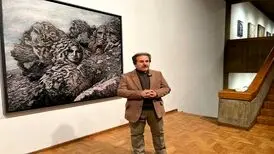 نقاشی که با سنگ رفاقت می‌کند