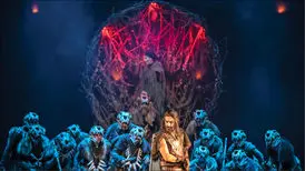 نوید و فرشته تماشاگر یک تئاتر ویژه شدند/ ویدئو
